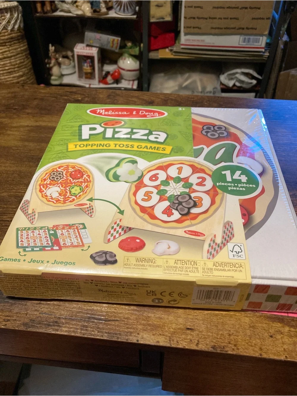 Melissa & Doug pizza topping toss game